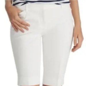 White House Black Marketing White Bermuda Shorts